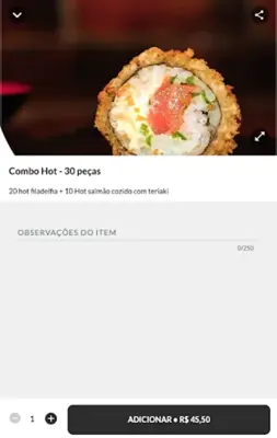 Oishi sushi android App screenshot 1